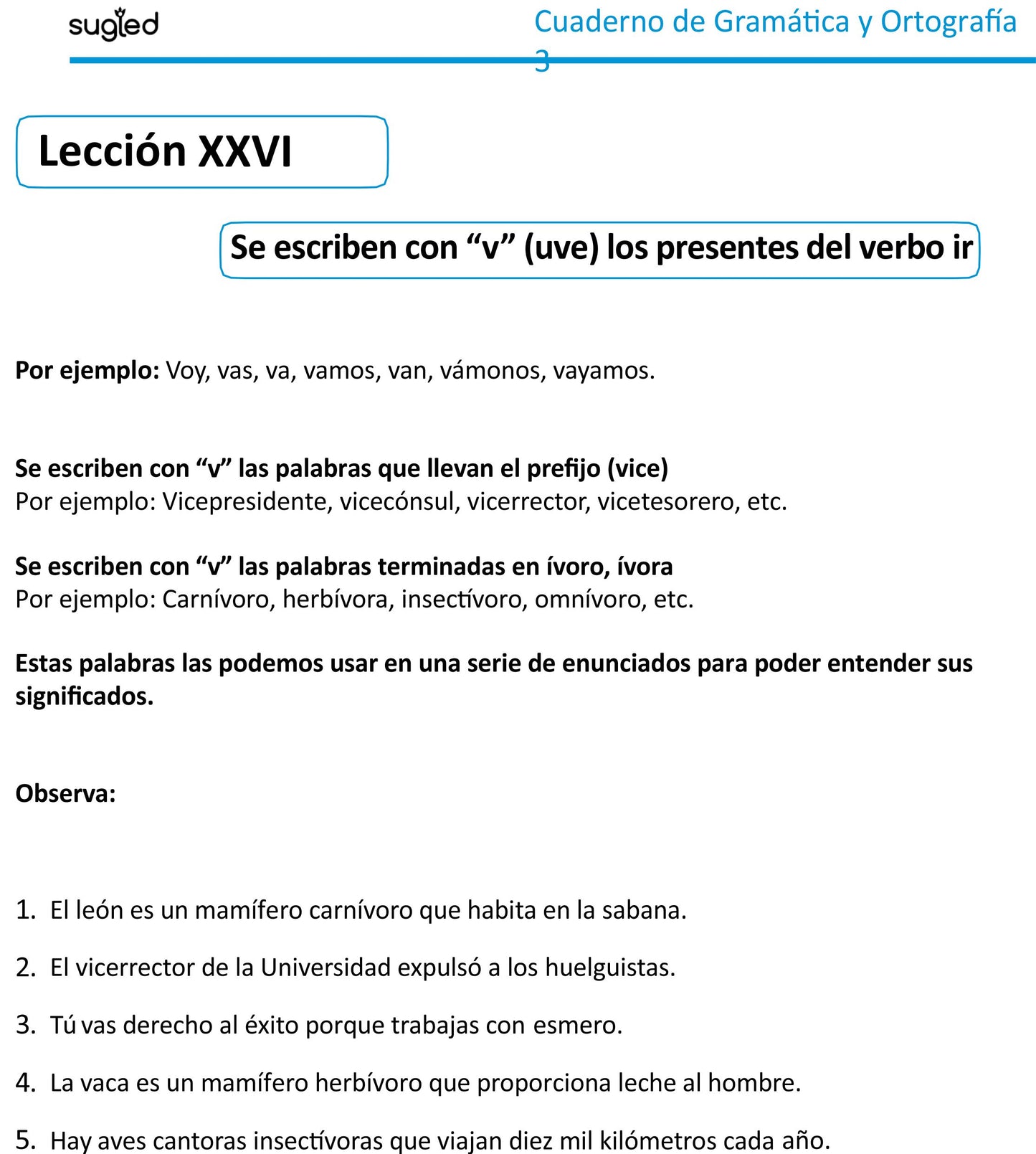 Gramática y Ortografía Nivel 3 (.PDF)