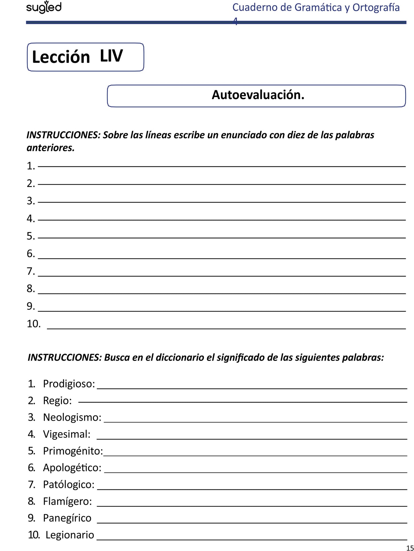 Gramática y Ortografía Nivel 4 (.PDF)