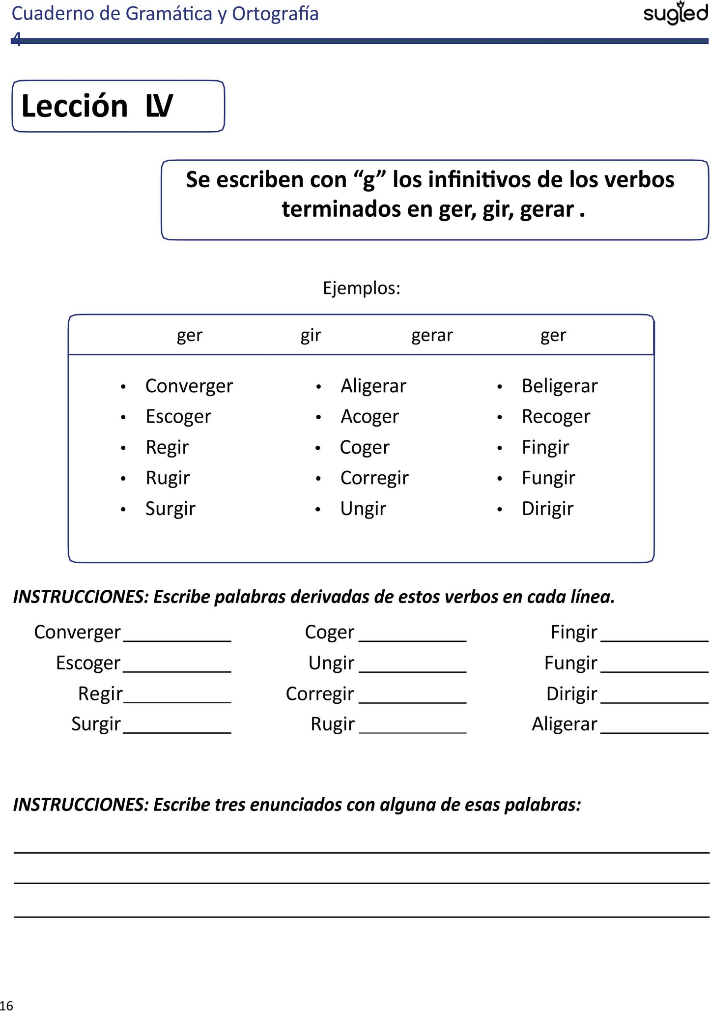 Gramática y Ortografía Nivel 4 (.PDF)