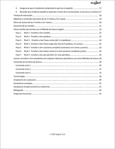 Guía del Instructor de Lectura Niveles 1, 2 & 3 (.PDF)