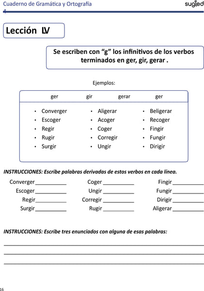 Gramática y Ortografía Nivel 4 (.PDF)